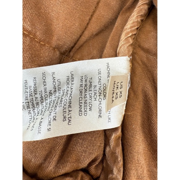 Free People Dolman Quilted Jacket Toasted Coconut Brown Cotton Blend Women XS - Picture 9 of 12